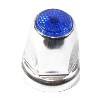 BLUE COLOR TOP REFLECTOR NUT COVER 33MM X 2-1/8"