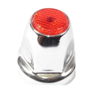 RED COLOR TOP REFLECTOR NUT COVER 33MM X 2-1/8"